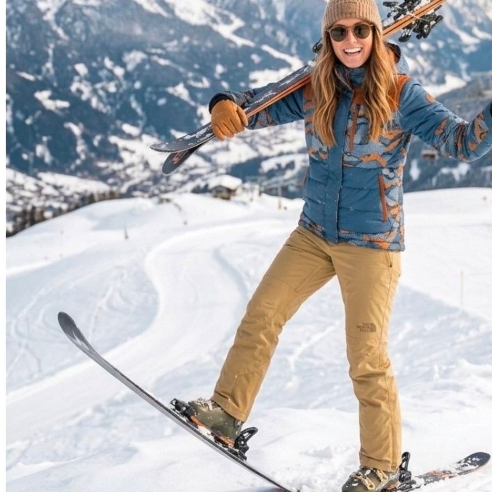 The North Face Tan Snow Pants XL DryVent Insulated Ski Snowboard